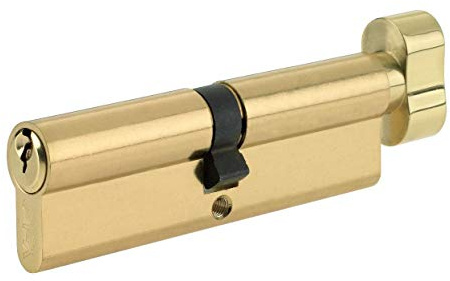 Yale P-ET3535-PB - Euro Cylinder Lock - Thumbturn - 35/35 (80mm) / 35:10:35 - Brass Finish - Standard Security