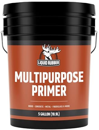 Liquid Rubber Multipurpose Primer for Concrete, Wood, Metal, 5 Gallon