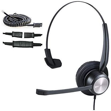 MKJ Telephone Headset for Cisco Phones Corded Call Center Office Headset with Microphone Noise Cancelling for Cisco CP-7821 7942G 7931G 7940 7941G 7945G 7961G 7962G 7965G 7971G 7975G 8841 8945 9971