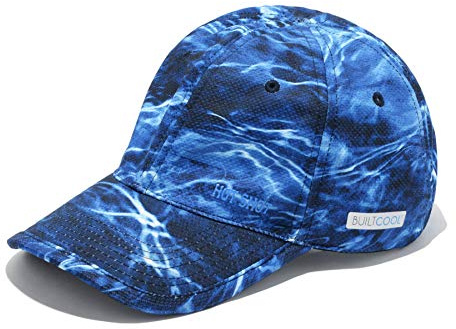 BUILTCOOL Adult Cooling Baseball Hat – Men & Women Moisture Wicking, Mesh Back, Lightweight, Performance Ball Cap for Fishing, Hiking, Kayaking, Golf, One Size, MO Elements