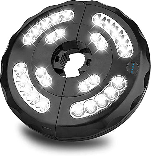 Lampada Ombrellone da Giardino Luci per Ombrelloni Luce per ombrellone da esterno Luce impermeabile Wireless con modalità a 3 livelli USB ricaricabile 28 LED Parasol Mate per tende da campeggio all'a