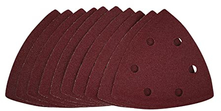 Draper 41881 - Fogli abrasivi Delta, 93 mm, grana 120 (confezione da 10)