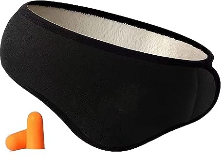 Cuffie Antirumore Regolabili con Riduzione del Rumore con Tecnologia Avanzata e Materiale Morbido e Caldo, Protezione per le Orecchie Esterno per L'inverno (BLACK)