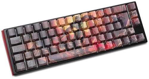 Ducky x Doom One 3 Limited Edition Mechanische Gaming-Tastatur, Offiziell Lizenziertes Bethesda-Design, 5-Seiten-Dye-Sub-Druck, Quack Mechanics, Cherry MX Silent Red Switches, SF (65%) Formfaktor