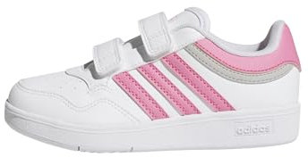 adidas Unisex Kinder Hoops 4.0 Shoes Schuhe, FTWR White Pink Fusion Grey Two, 28 EU