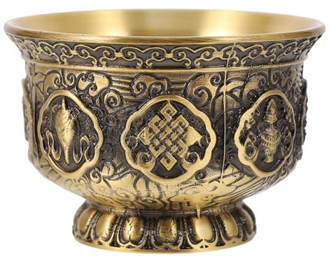 Tasse d'autel bouddhiste, tasse d'eau bénite, 1 tasse de Bouddha, assiette de dîner de l'Aïd, outil d'offrande bouddhiste, encens, fleur de lotus, calice, plateau en céramique, décoration de chambre d