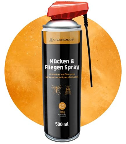 Spray anti-moustiques - 500 ml - avec embout trompe - anti moustiques - insecticide - contre les moustiques - spray moustique - spray insectes