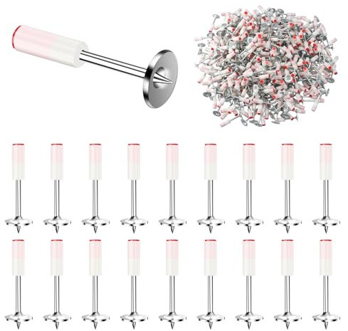 200 Pcs 7.3 mm Clous pour Pistolet à Clou, Cloueur Beton, Loutil Parfait pour Mini Pistolet à Clous Manuel, pour Murale en Béton et Plafond de Conduit de Câble de Fixation et Réparation