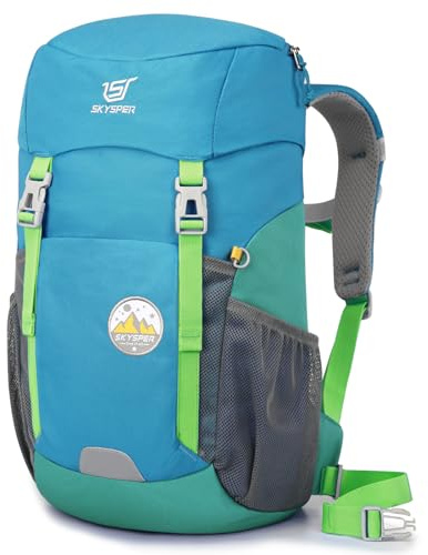 SKYSPER Mochila Infantil 15L, Mochila de Niños Niñas para Excursión Guarderia Primaria Escuela Viaje 6-12 Años