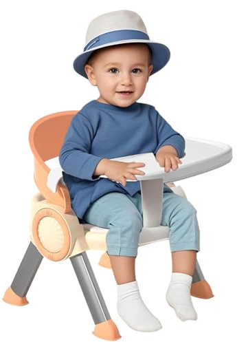 Silla de comedor de bebé: silla de alimentación, asiento para bebés con respaldo | Silla para comer para bebés que no son deslizantes, silla baja de taburetes pequeños, asiento de estudio de niños mul