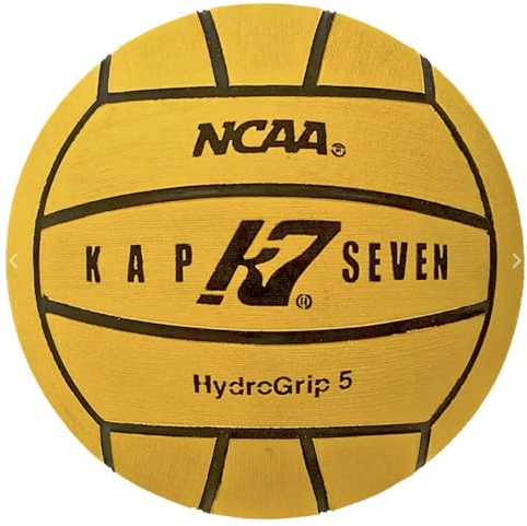KAP7 Size 5 HydroGrip Water Polo Ball (NCAA and NFHS Official), Yellow