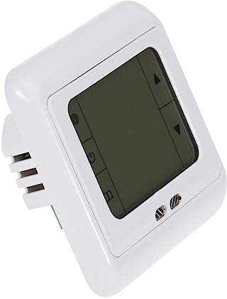 DIYEAH Thermostat Programmable Écran Tactile Pour Plancher Chauffant Externe Blanc Thermorégulateur Contrôleur De Température