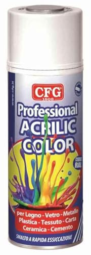 CFG srl Bombe spray acrylique professionnelle Marron Terracotta - RAL 8017 - 400 ml