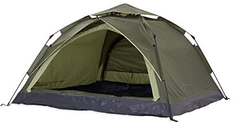 Lumaland x Where Tomorrow Tente de Camping Dôme Pop-up - Tete Légère 3 Personnes - Camping/Festivals - 2 Entrées - 210 x 190 x 110 cm - Vert