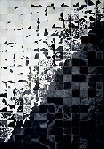 Vip Leather Nuovo tappeto in pelle di mucca Patchwork design esclusivo Cod Mart A120 (120 cm x 180 cm)
