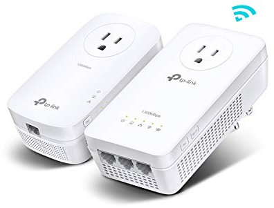 TP-Link AV1300 Powerline WiFi Extender(TL-WPA8631P KIT)- Powerline Ethernet Adapter with AC1200 Dual Band WiFi, Gigabit Port, Ideal for Gaming/4K TV