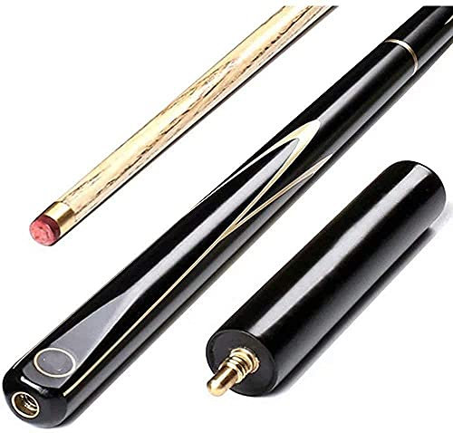 KISOARTWQ Poolkö biljardbollar biljardset köpinnar 3/4 sammanfogade snooker biljard pool handgjord askskaft 3 delar spetsar 9,7 mm med förlängningstillbehör iögonfallande design