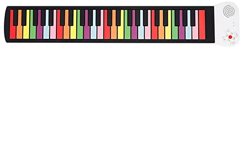 Piano elettrico pieghevole Roll Up Piano 49 tasti Tastiera per pianoforte elettronica flessibile con altoparlante portatile