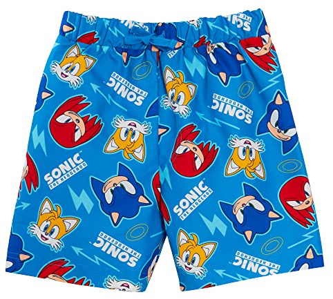 Sonic The Hedgehog Pantalones Cortos de natación niños, bañadores para niños, Pantalones Cortos para Vacaciones, Playa, Piscina