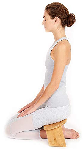 Tragbare Moderne klappbare Meditationsbank mit arretierbaren Scharnieren, kniender Hocker als Alternative zum Meditationskissen für Yoga, Gebet und Meditation