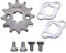 Trkimal Pignone Catena Anteriore Moto Per 50cc 70cc 90cc 110cc 125cc Dirt Pit Bike Mini Bike TaoTao Roketa Coolster Sunl Lifan Loncin ATV Quad 4 ruote ciclomotori(420-12T, 17mm)