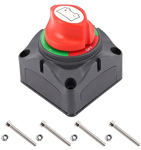 Batteriseparator 12 V – 48 V, batteribrytare, vattentät, robust batteribrytare, för bil motorcykel marin Boat Caravan Yacht Bus båt resor
