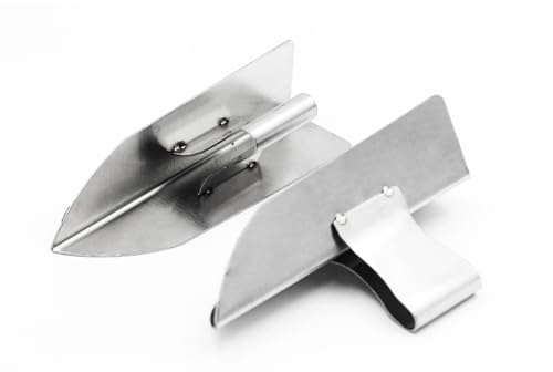 HLGHLG 2 Piece Stainless Steel Drywall Corner Tool Right Angle Taping and Finishing Spatula for Plaster Sheetrock and Drywall