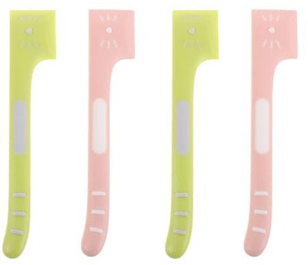 Kisangel 4pièces Ouvre-boîte et Cuillère pour Chats Spatule pour Nourrir Aliments Humides Outil de Service pour Animaux de Compagnie