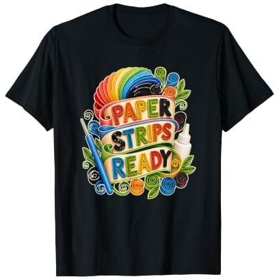 Paper Strips Ready Quilling Rouleaux Papier T-Shirt