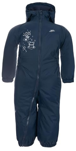 DRIPDROP Babies Rain Suit NAVY BLUE 6/12