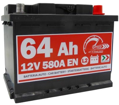 BATTERIA AUTO SPEED BY SMC L264 12V 64Ah 580A POSITIVO POSITIVO A DESTRA (+ DX)