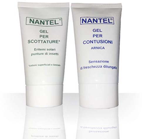 NR. 02 GEL : CONTUSIONI per ustioni superficiali e limitate E SCOTTATURE eritemi solari - punture di insetti - (n.2 Flaconi da 50ml)