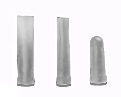 SeLgurFos Penispumpe Penisvergrößerung Penis Extender Stretcher Kit Potenzmittel Vakuum Pumpe Verbesserung Spannung Übung Gerät Sexspielzeug für Männer (White Silicone Cover 14cm)