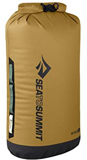 Sea to Summit Big River Dry Bag, Heavy-Duty Storage, 35 Liter, Gold Brown