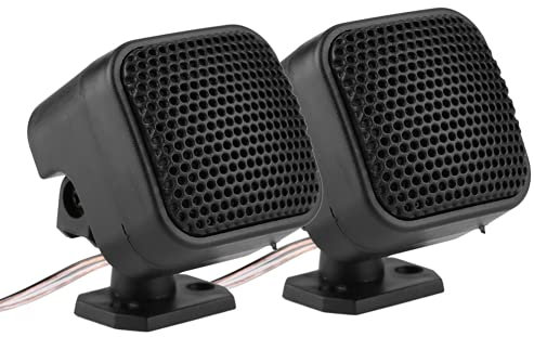 Altoparlante Audio per Auto, Altoparlante Audio Quadrato Nero Solido, 2 Pezzi Universali per la Casa e i Viaggi per Godimento dell'udito