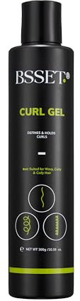 BSSET Curl Gel Defines & Holds Curls - Hair Styling for Beautiful Curls for Type 2-4 Hair