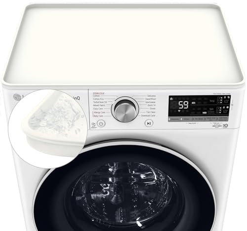 50x60 Housse de machine à laver, tapis antidérapant en silicone pour machine à laver et sèche-linge, coussin de machine à laver pour buanderie, plan de travail de cuisine（Beige）