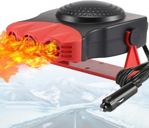 2025 Leaflai Auto-Heizung, 12V schnelle Heizung und Kühlung, tragbare schnelle Heizung Defroster und Defogger, 2-in-1 schnelle Heizung und Kühlung Lüfter, Plug-in-Zigarettenanzünder für den Export.