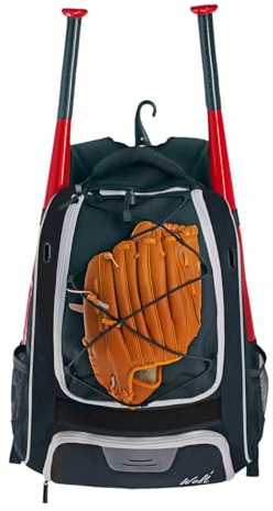 Mochila de béisbol, bolsa para equipos juveniles, soporte para raquetas deportivas, mochila para dispositivos a prueba de lágrimas, gran bolsa de béisbol impermeable para guantes, zapatos de casco