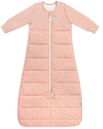 Love To Dream™ Sleep Bag, 6-18 Months - Pebbles Rose | Long Sleeve, Lightweight Wearable Blanket & Quilt | 2.5 TOG Ideal for Winter & Autumn (16–20°C) | Machine Washable Cotton & Double Zip