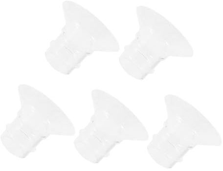 ERINGOGO 5 pièces Inserts Silicone pour Bride de Tire Lait Portable Accessoires Compatibles pour Allaitement Confortables et Sécurisés Variées