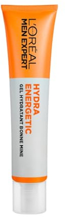 L'Oréal Paris Men Expert - Gel Hydratant - Hydratation 24H et Aspect Bonne Mine - Légèrement Teinté - Concentré en Vitamine C - Usage Quotidien - Hydra Energetic - 40 ml
