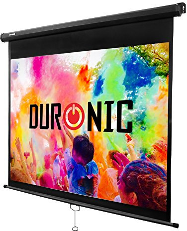 Duronic MPS90 4:3 Telo Proiettore 90, Schermo per proiettore, Telo da proiezione interno esterno, Home theater cinema Full HD 3D 4K, Schermo di proiezione anti pieghe per casa ufficio scuola