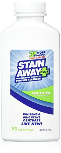Stain Away Plus Denture Cleanser, 8.1 oz (Pack of 2) by Stain Away
