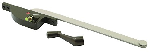 Prime-Line H 4285 Steel Casement Operator, 9 In. Arm, Teardrop Housing, Bronze, Left Hand (Single Pack)