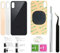 2 Stück Rückglas für iPhone Xs Back Cover Glas (5,8 Zoll) mit vorinstalliertem Klebeband und werkzeugen (Silber/WeiÃŸ)