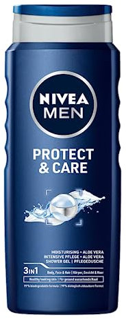 NIVEA Protect&Care Pflegendes Duschgel für Herren mit Aloe Vera 500ml