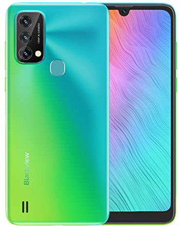 Blackview A50 4G Mobile Phone Unlocked, Octa Core 3GB 64GB(1TB Expandable), 13MP+5MP, 6.09’’ HD+ Waterdrop Screen, 3 Card Slots, 4280mAh Battery, Dual SIM Android 11 Smartphone, Fingerprint Twilight