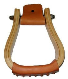 AHE Wooden Visalia Western Stirrups