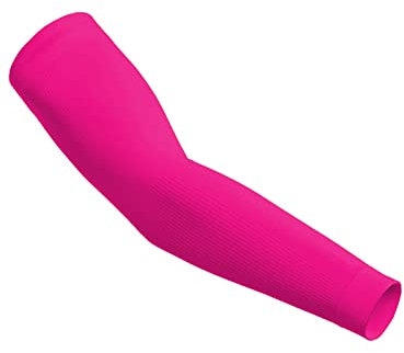 Generico Coppia di Manicotti per Braccia Protezione Solare UV manicotto Braccio Sport Fascia Pallavolo Ciclismo Basket (FUCSIA)